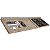 Pia Granito Para Cooktop 4 bocas 1,8x54 com Cuba Inóx Marfim - Imagem 2