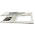 Pia de Cozinha Mármore Branco para Cooktop 1,80x54 - Imagem 1