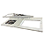 Pia de Cozinha Mármore Branco para Cooktop 2,00x54 - Imagem 1