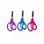Tesoura Escolar Curva Neon Brw - Imagem 1