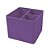Porta Objetos 3 Divisórias Full Color Roxo Dello - Imagem 1