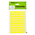 Etiqueta Redonda Amarelo Neon 13mm Colacril - Imagem 1