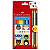 Kit Escolar Eco lápis De Cor Caras & Cores 12 Cores + 6 Tons De Pele Faber-Castell - Imagem 1
