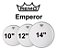 Kit De Peles Remo Emperor Clear -  10  12  14  Transparente - Imagem 2