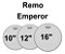 Kit De Peles Remo Emperor Clear -  10  12  16 Transparente - Imagem 2