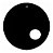 Pele De Resposta Bumbo Remo Encore Ebony 18 Pol Com Furo - Imagem 1