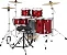 Bateria PDP Mainstage Twisted Cherry Com Pratos Paiste - Imagem 2