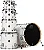 Bateria DW Performance Series  4 peças Shell Pack - White Marinte - Imagem 3