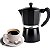 Cafeteira Italiana Preta 6 Xicaras Café Expresso 300ml - Imagem 1