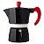 Cafeteira Italiana 3 Xicaras Preta Alumínio 150ml - Imagem 1