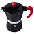 Cafeteira Italiana 3 Xicaras Preta Alumínio 150ml - Imagem 5