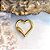 Pingente Mosquetão Heart Dourado - Imagem 1