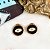 Brinco Black Circle Dourado - Imagem 1