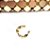 Piercing Martelado Dourado - Imagem 1