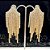 Brinco Arrow Franjas Dourado - Imagem 1