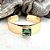 Bracelete Green Square Dourado - Imagem 1
