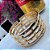 Bracelete Fios Bolinhas Dourado - Imagem 1