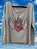 Blusa Coração Asas Cinza Claro - Imagem 1
