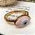 Bracelete Olho Esmaltado Rosa Dourado - Imagem 1