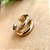 Piercing Fio Duplo Dourado - Imagem 1
