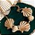Colar Conchas Dourado Fosco - Imagem 1