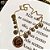 Colar Moedas Francesas Dourado - Imagem 1