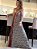 Vestido Longo Estampado Azul - Imagem 1