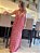 Vestido Longo Estampado Vermelho - Imagem 1