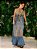 Vestido Flores Jeans - Imagem 1