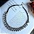 Colar Fio Couro Triangles Pedrinhas - Imagem 1
