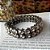 Pulseira Dupla Strass Grafite - Imagem 1