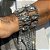 Bracelete Grafite Com Branco Fios Strass - Imagem 2