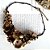 Colar Fio Flores Dourado - Imagem 1