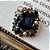 Broche Retângulo Azul - Imagem 1