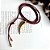 Colar Dente Fio Vinho - Imagem 1