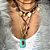 Colar Dente Fio Vinho - Imagem 2