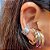 Piercing Argola Torcida Dourado - Imagem 2