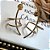 Brinco Earcuff Fios Dourado - Imagem 1