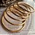 Conjunto Pulseiras Argolas Dourado - Imagem 1