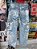 Calça Jeans Cargo Paiting Azul - Imagem 2