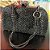 Clutch Colmeia Strass Preto - Imagem 1