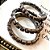 Conjunto Pulseiras Strass Marrom - Imagem 1