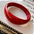 Bracelete Abaulado Slim Esmaltado Vermelho - Imagem 1