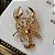 Broche Lagosta Dourado - Imagem 1