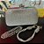 Clutch Flor Strass Prateado - Imagem 1