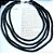 Colar Quatro Fios Malha Preto - Imagem 1
