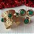 Bracelete Esferas Verde Dourado - Imagem 3