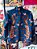 Casaco Boho Bordado Peacock Marinho - Imagem 1