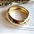 Bracelete Abaulado Dourado - Imagem 2