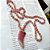 Colar Stones Dente Rosa Mesclado - Imagem 1